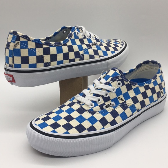 Vans Authentic Pro Checkerboard Classic White/blue - Picture 2 of 8